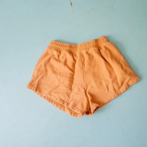 Jonathon Simkhai Evie Camel Tan High Rise Sweat Shorts Size Medium