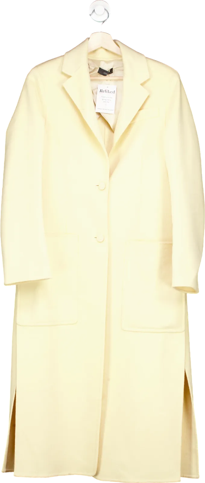 Joseph Ivory Marvil Double Wool Silk Coat UK 10