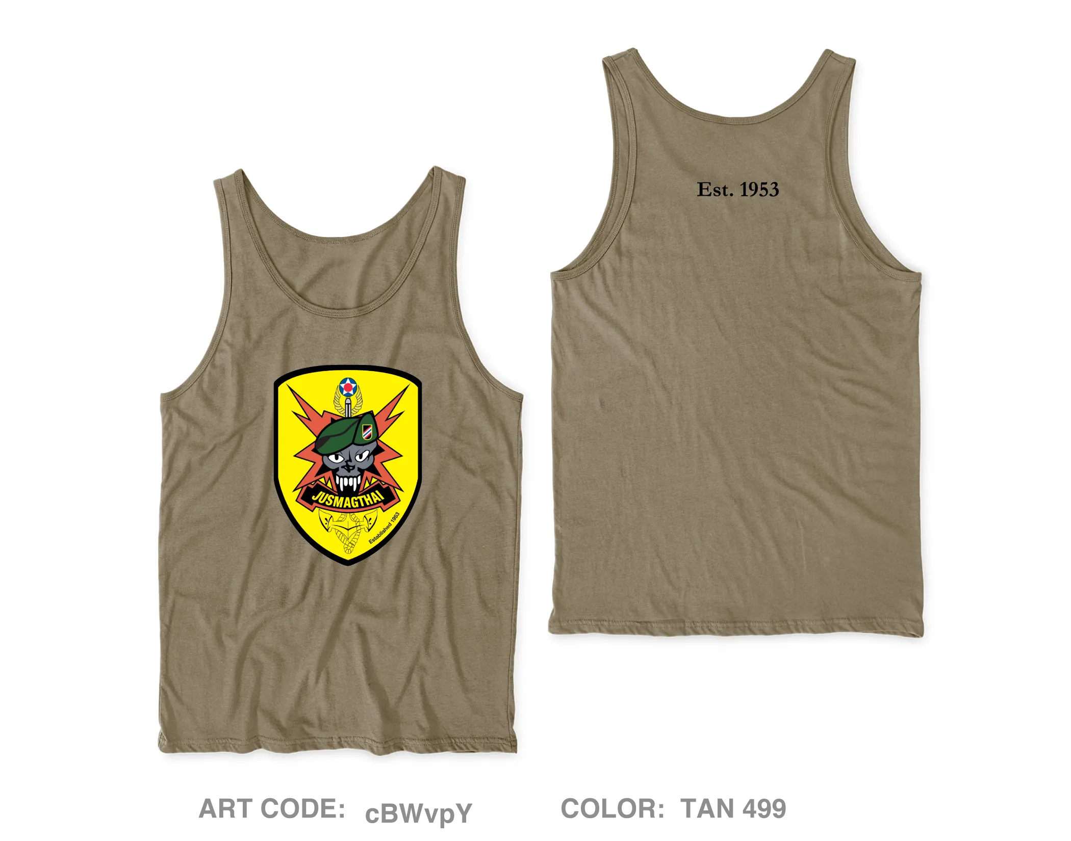 JUSMAGTHAI Core Men's Performance Tank Top - cBWvpY
