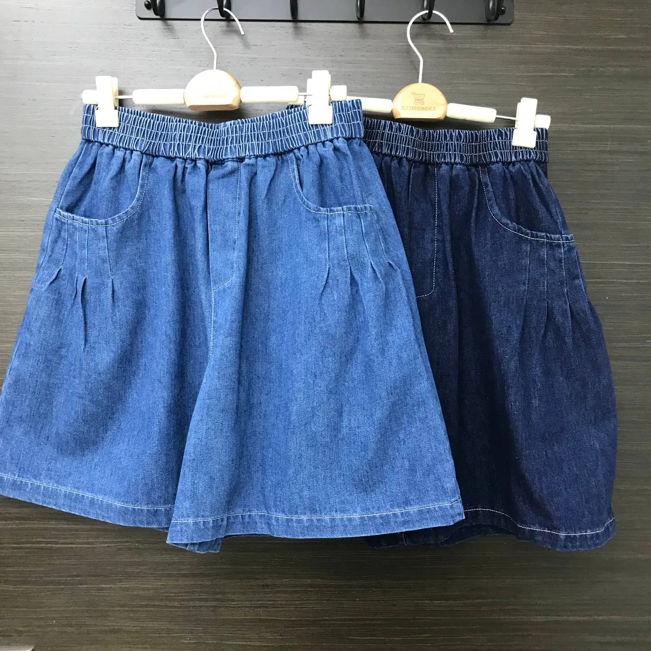K040 寬腳牛仔短褲