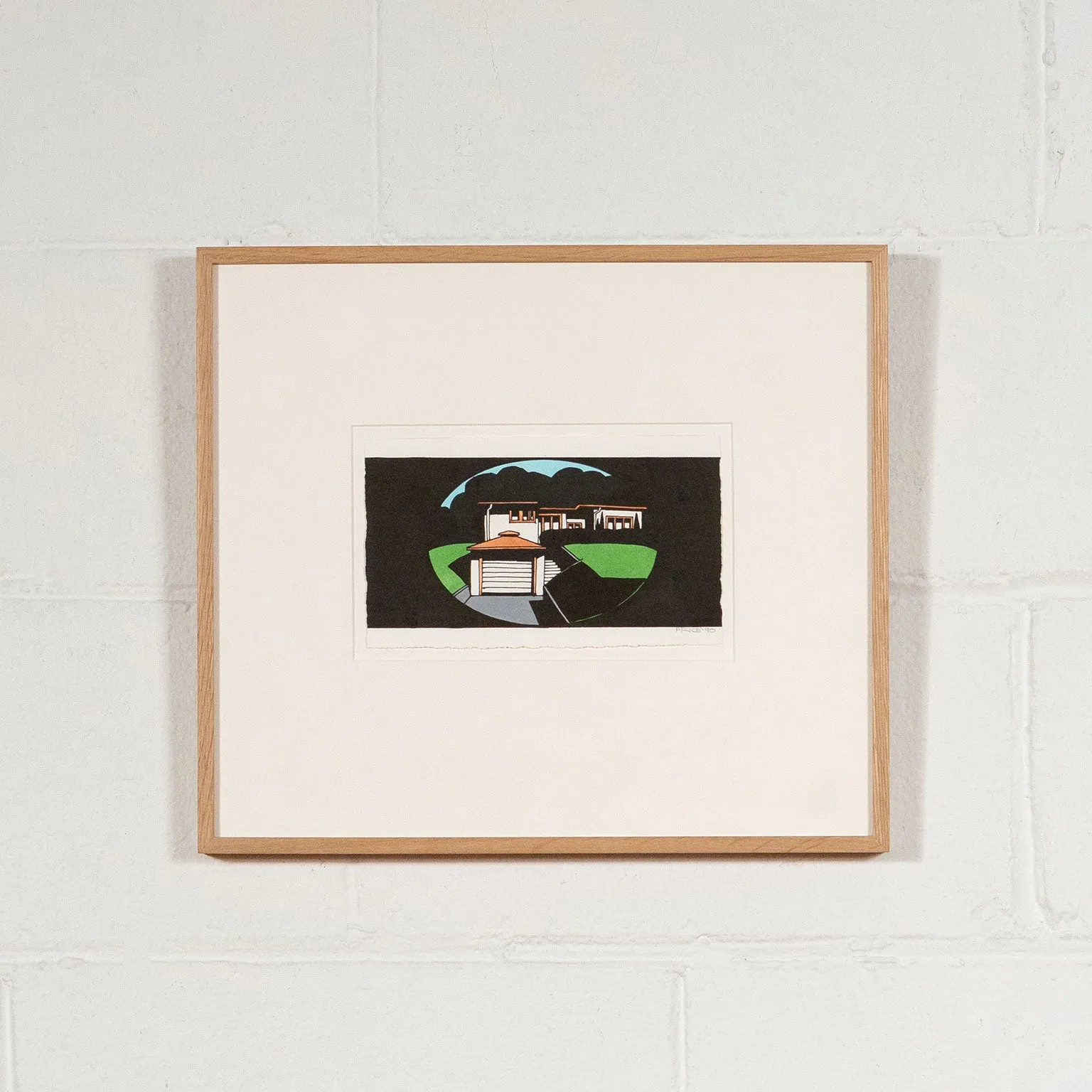 KEN PRICE "HOUSE" PAINTING, 1990