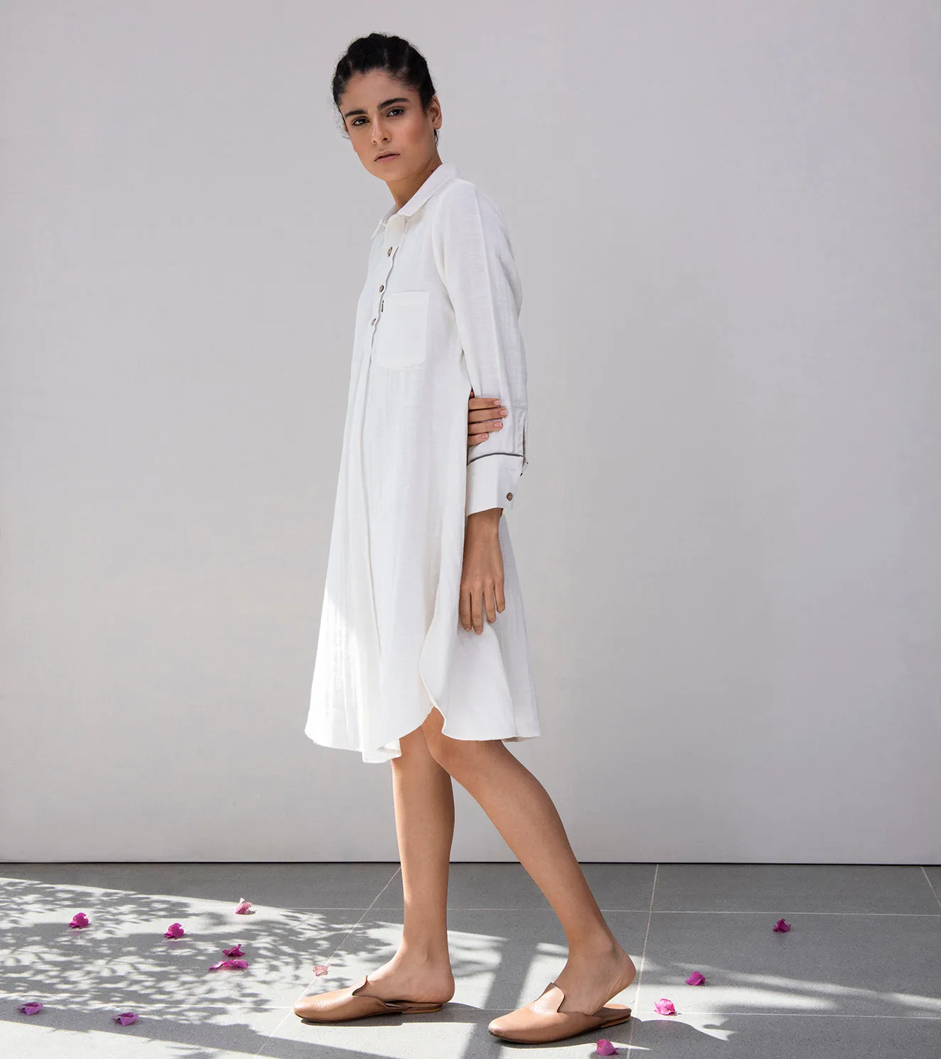 Khara Kapas A-Line Of-The-Lily Dress
