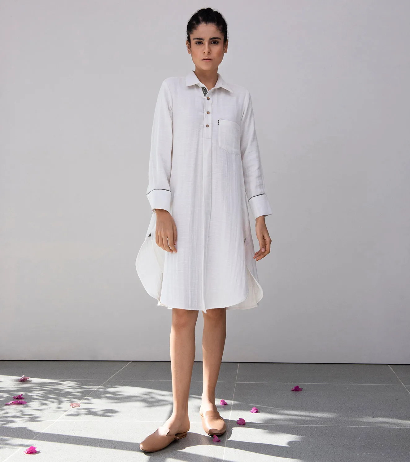Khara Kapas A-Line Of-The-Lily Dress