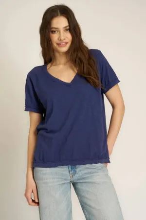 Knockout VNeck Tee by Project Social T | Rich Indigo