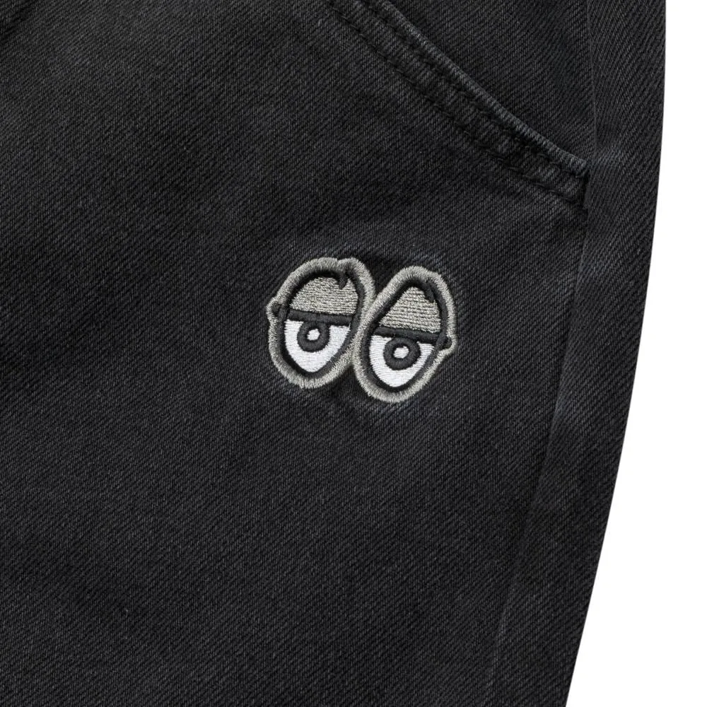 Krooked Pants Eyes Denim Twill Pant - Black