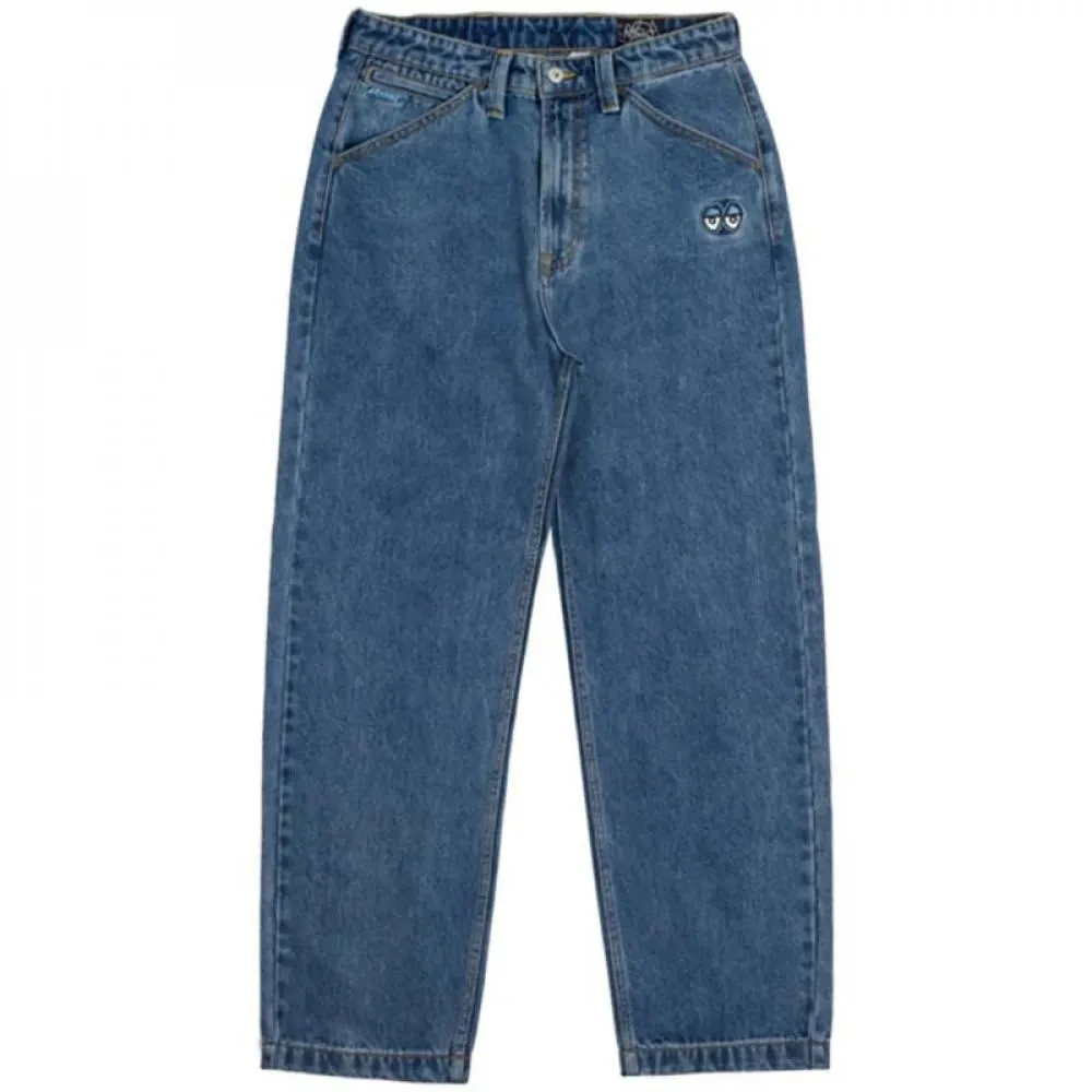 Krooked Pants Eyes Denim Twill Pant - Stone Wash