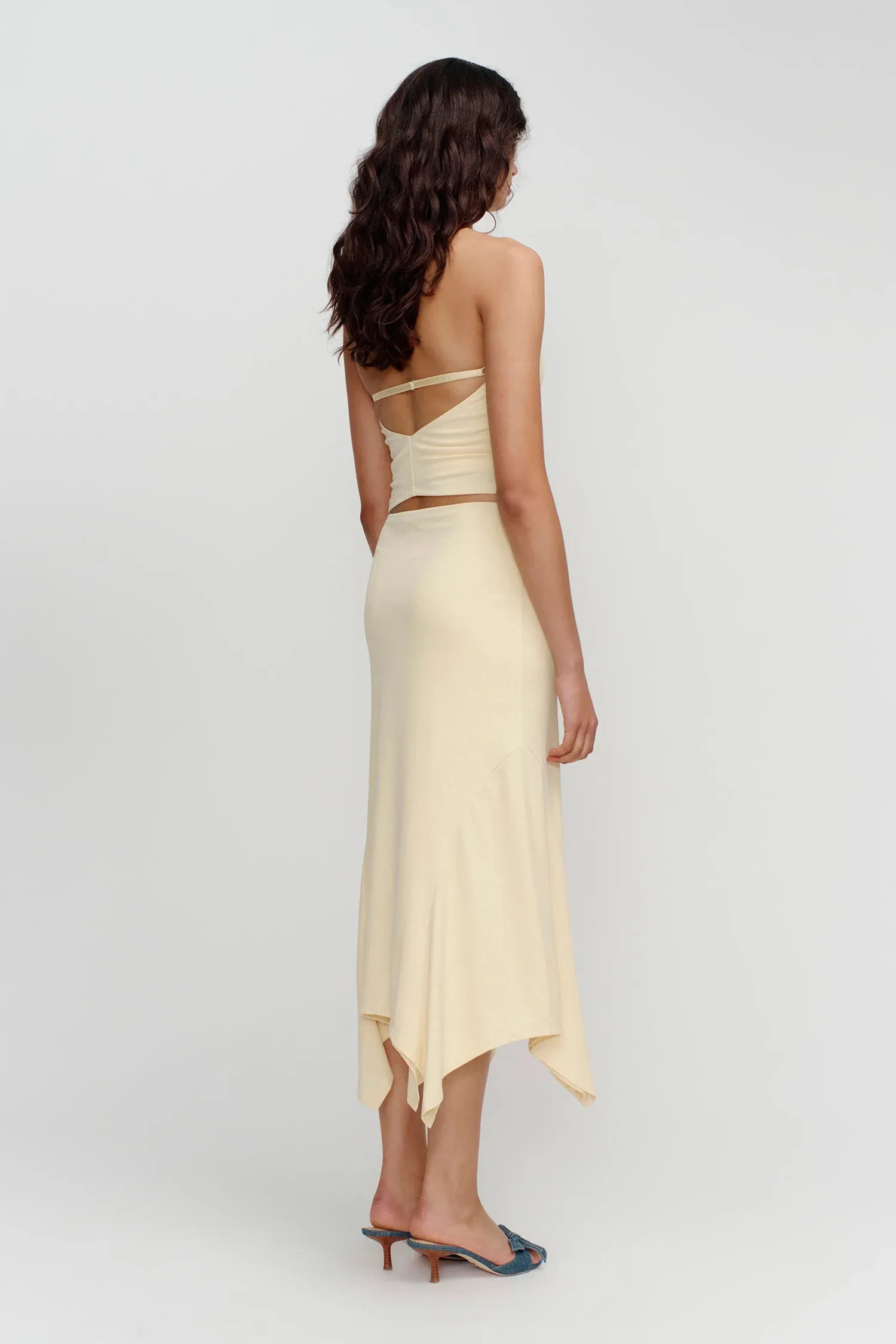 KYAH HALTER TOP BUTTER