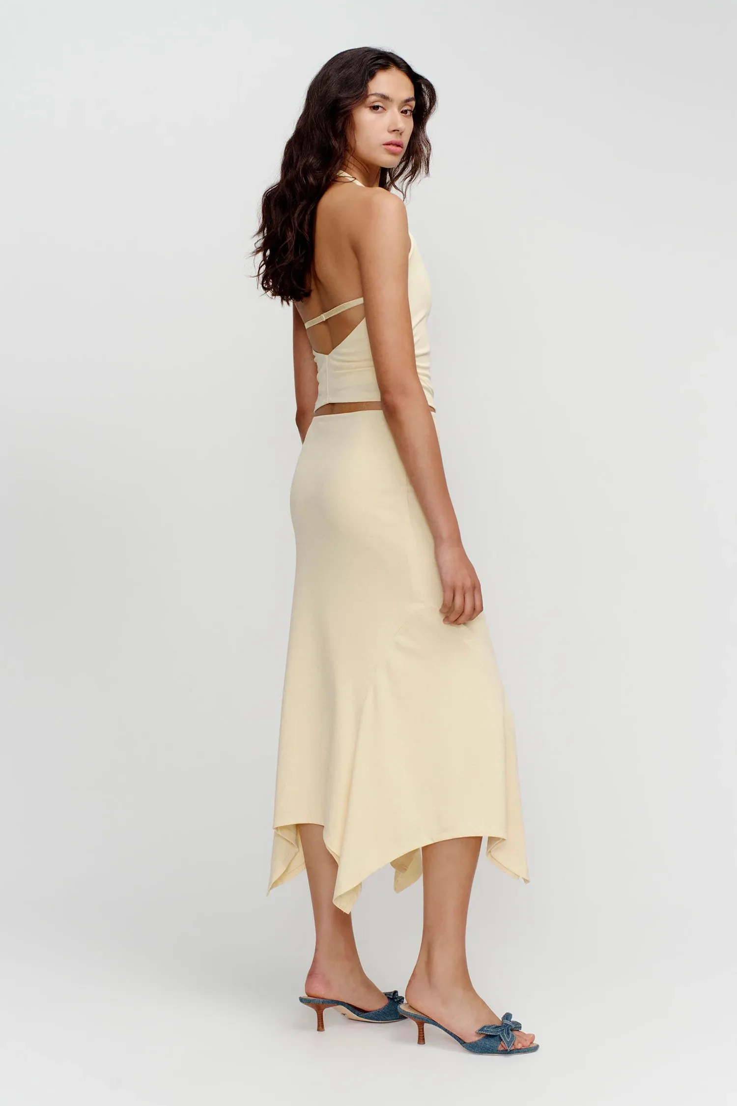 KYAH HALTER TOP BUTTER
