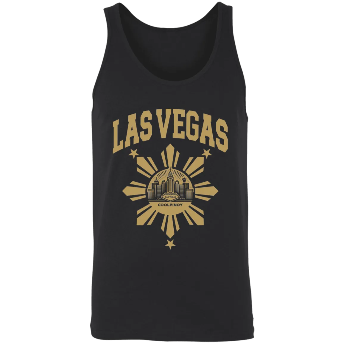 Las Vegas with Sun and Stars Unisex Cotton Tank Top