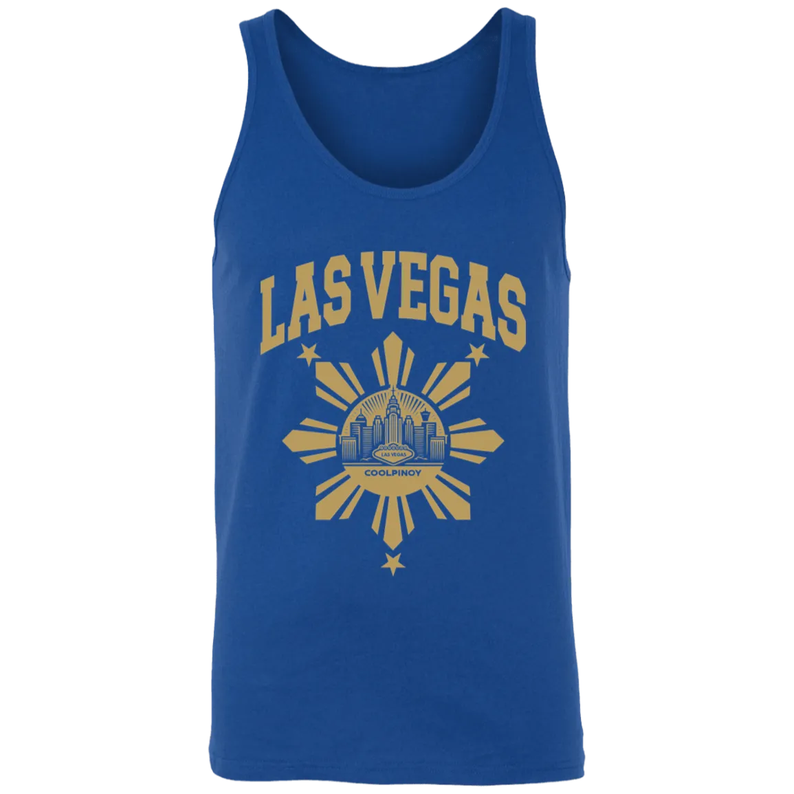 Las Vegas with Sun and Stars Unisex Cotton Tank Top