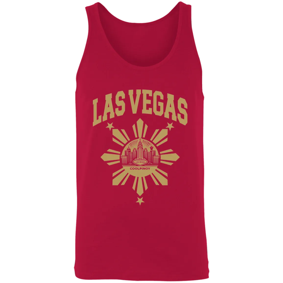 Las Vegas with Sun and Stars Unisex Cotton Tank Top