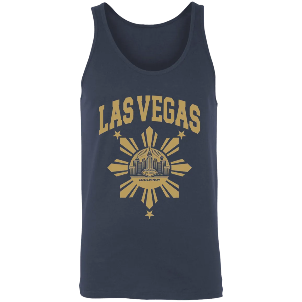 Las Vegas with Sun and Stars Unisex Cotton Tank Top