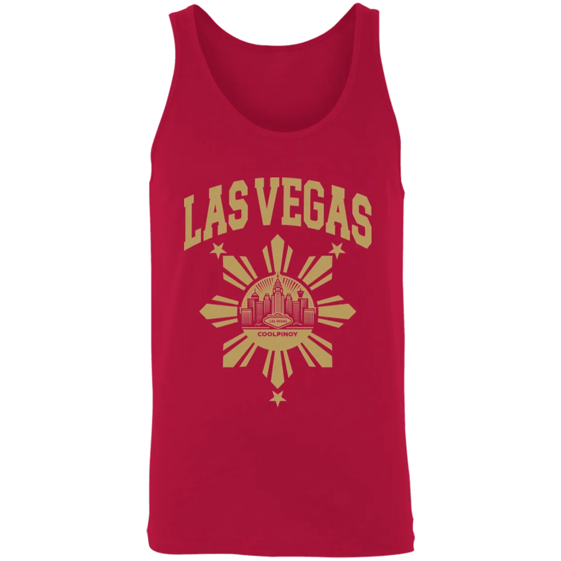 Las Vegas with Sun and Stars Unisex Cotton Tank Top