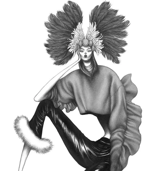 Laura Laine | Girl With A Headpiece
