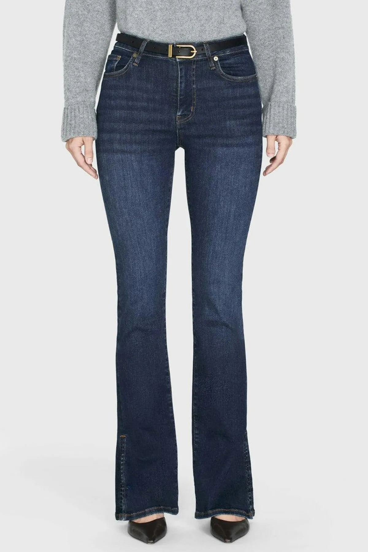 Le Mini Boot Outseam Slit in Moonflower