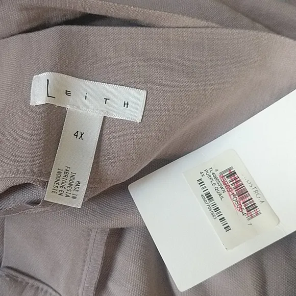 Leith Tie Belt Hammered Shorts Purple 3x 4x