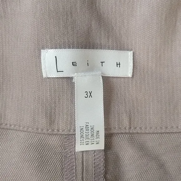Leith Tie Belt Hammered Shorts Purple 3x 4x