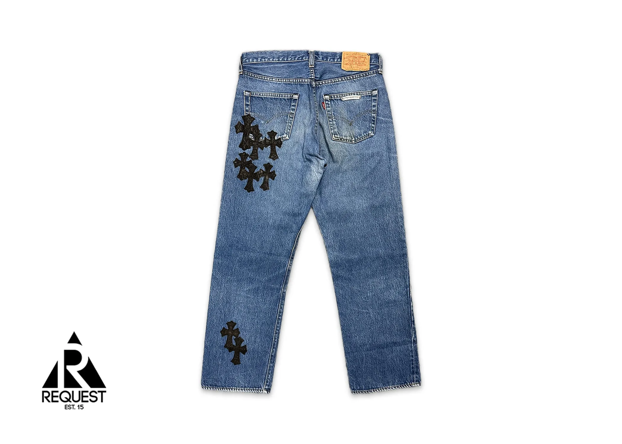 Levi's 501 Indigo Denim "Black Alligator Crosses"