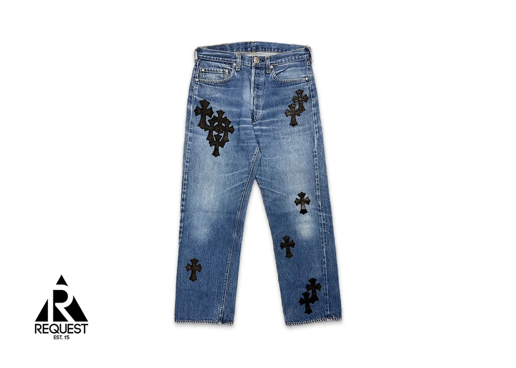 Levi's 501 Indigo Denim "Black Alligator Crosses"