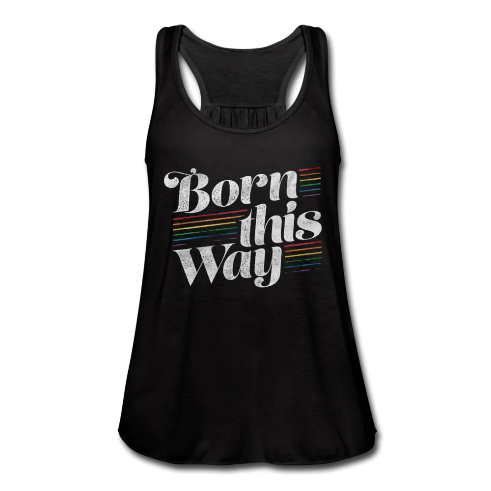 LGBTQ Born This Way Women's Flowy Tank Tops