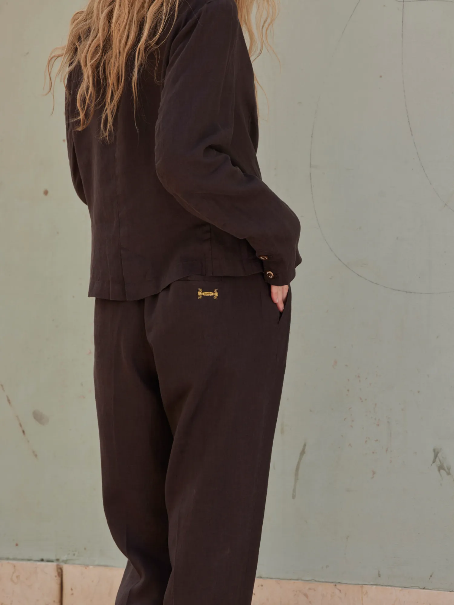 Linen chino pants