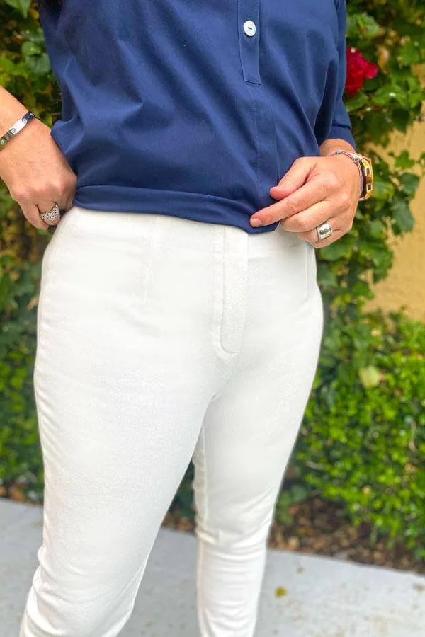 Lior Sasha Denim Pant in White
