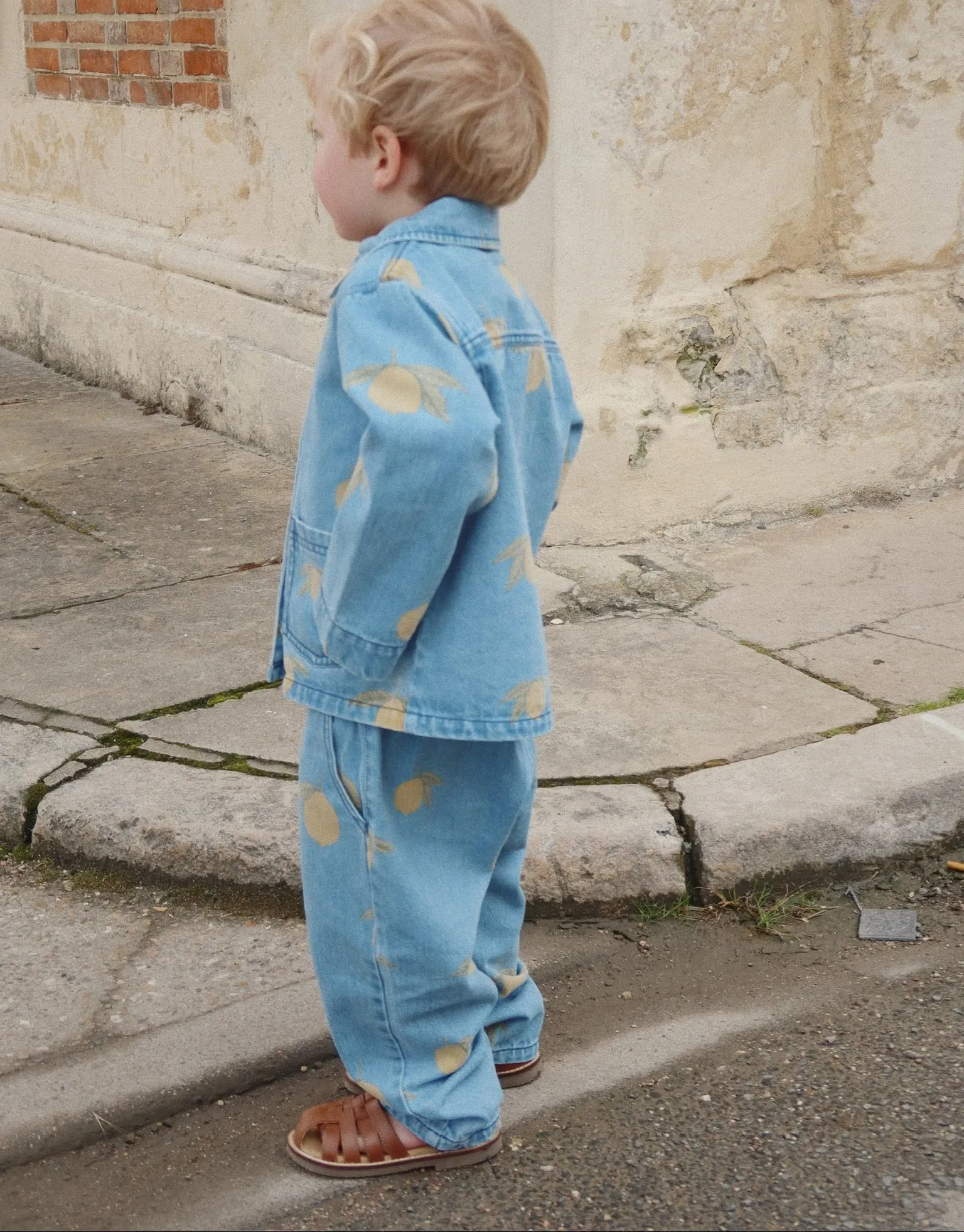 Magot Pants GOTS, Lemon Denim
