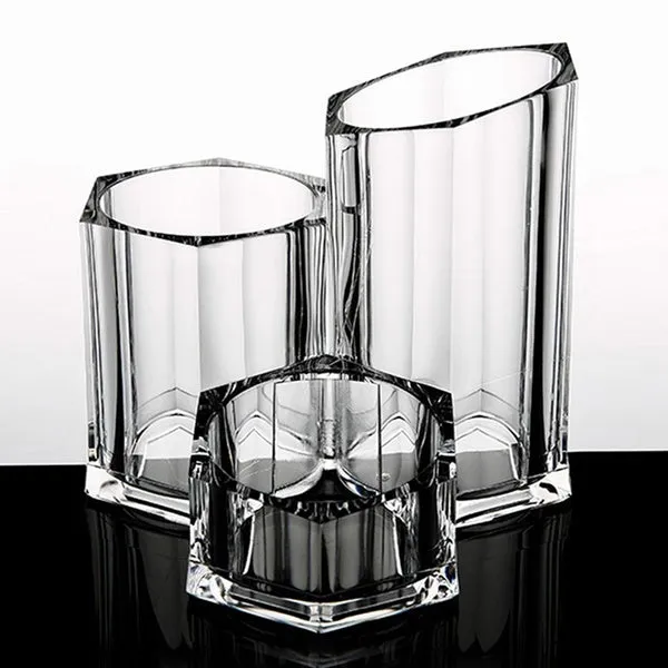 Makeup Brush Lipstick Tube Transparent Acrylic Eyebrow Pencil Storage Box