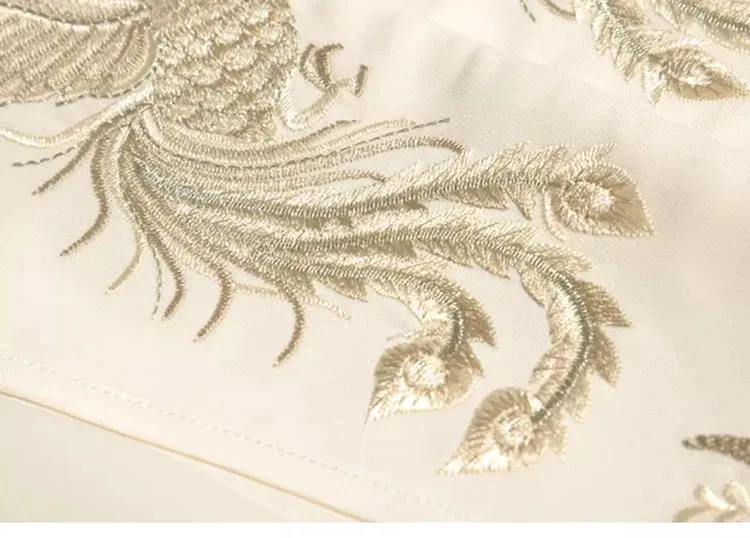 Mandy Embroidery Top   Mermaid Skirt Chinese Style 2 piece Set