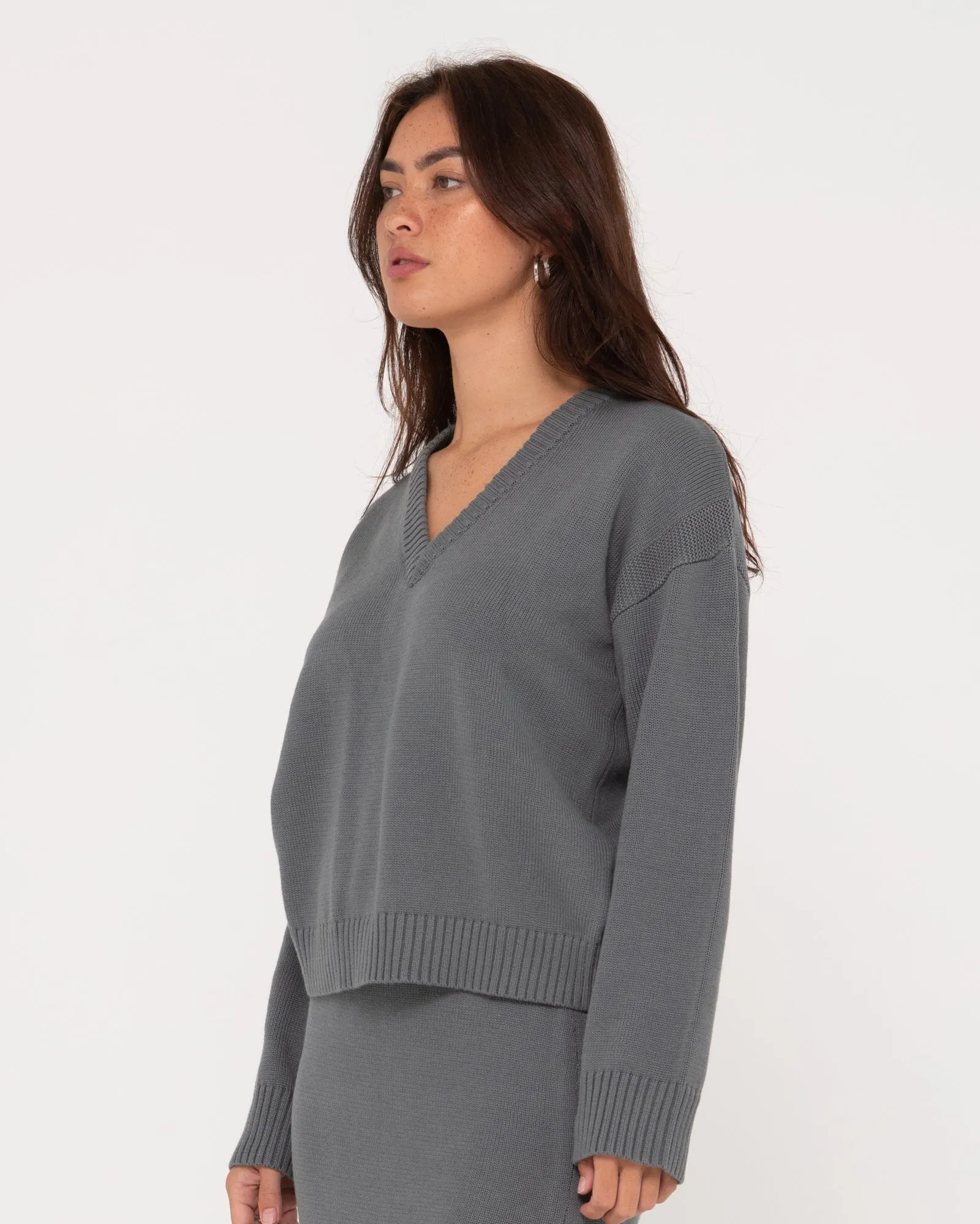 Margot Relaxed Vee Neck Knit