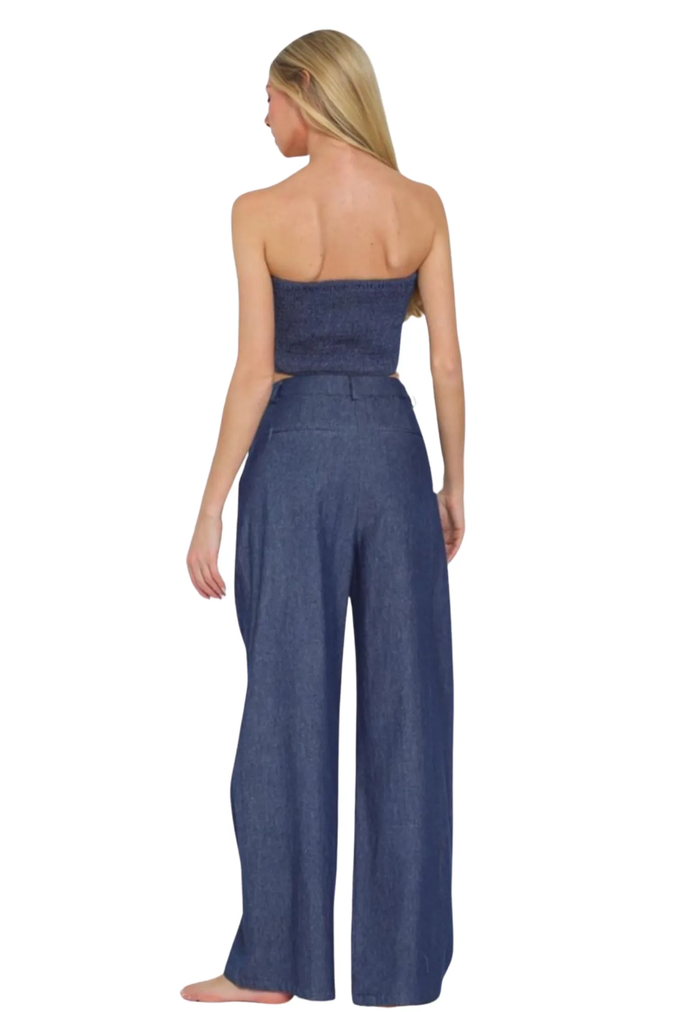 Marian Denim Pants Set