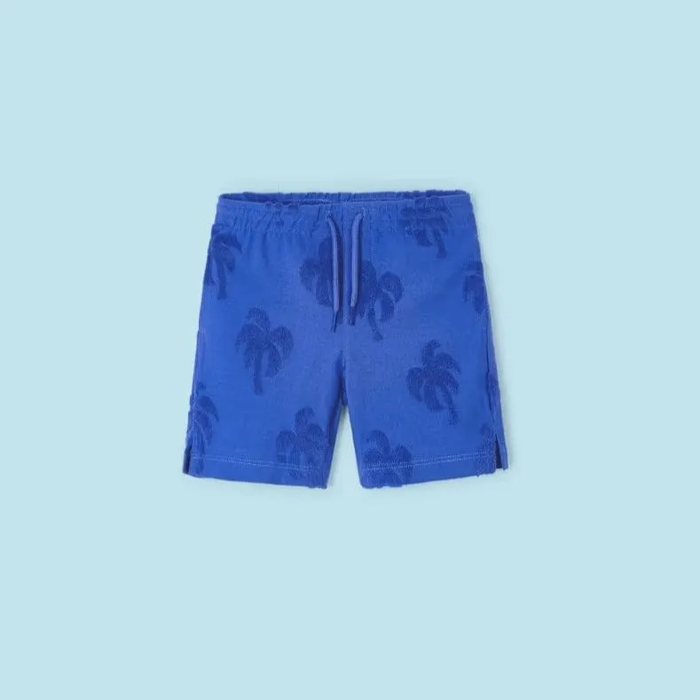 Mayoral Palm Tree Blue Bermuda Shorts