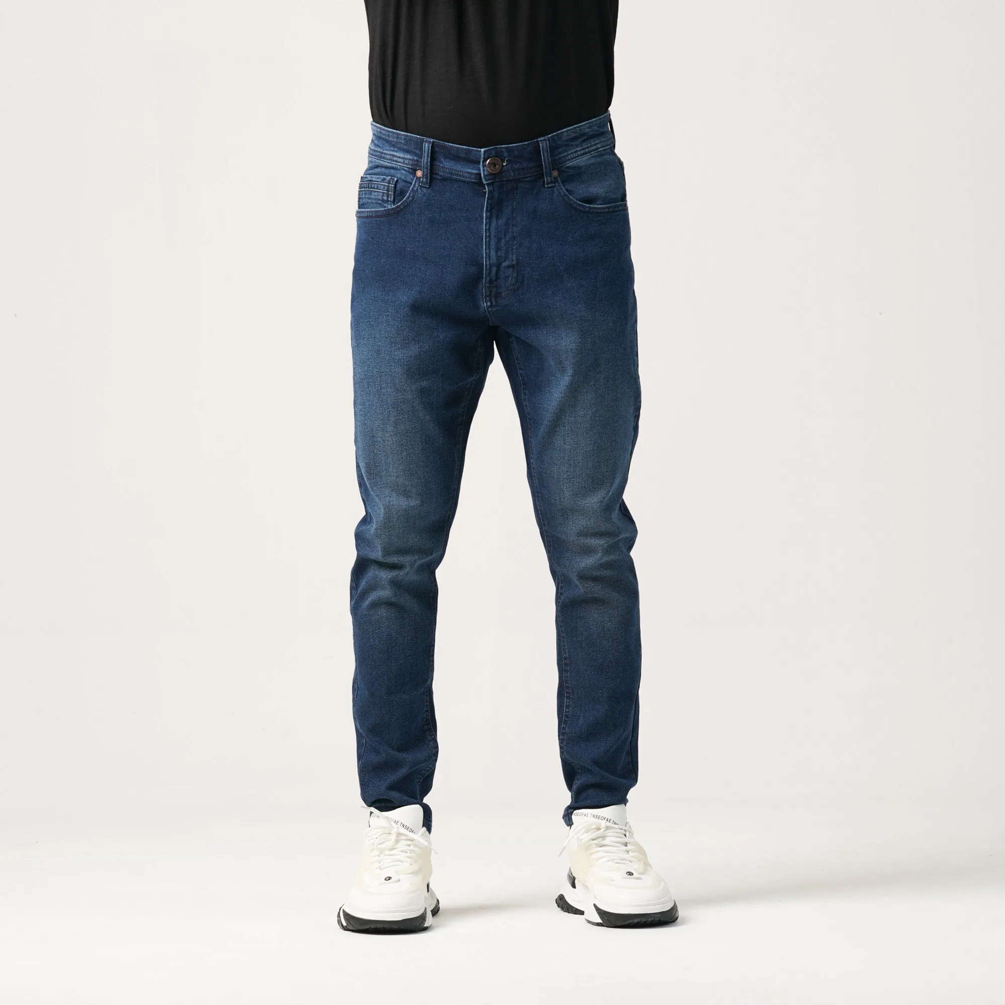 Mens Denim Pant-Dark Blue