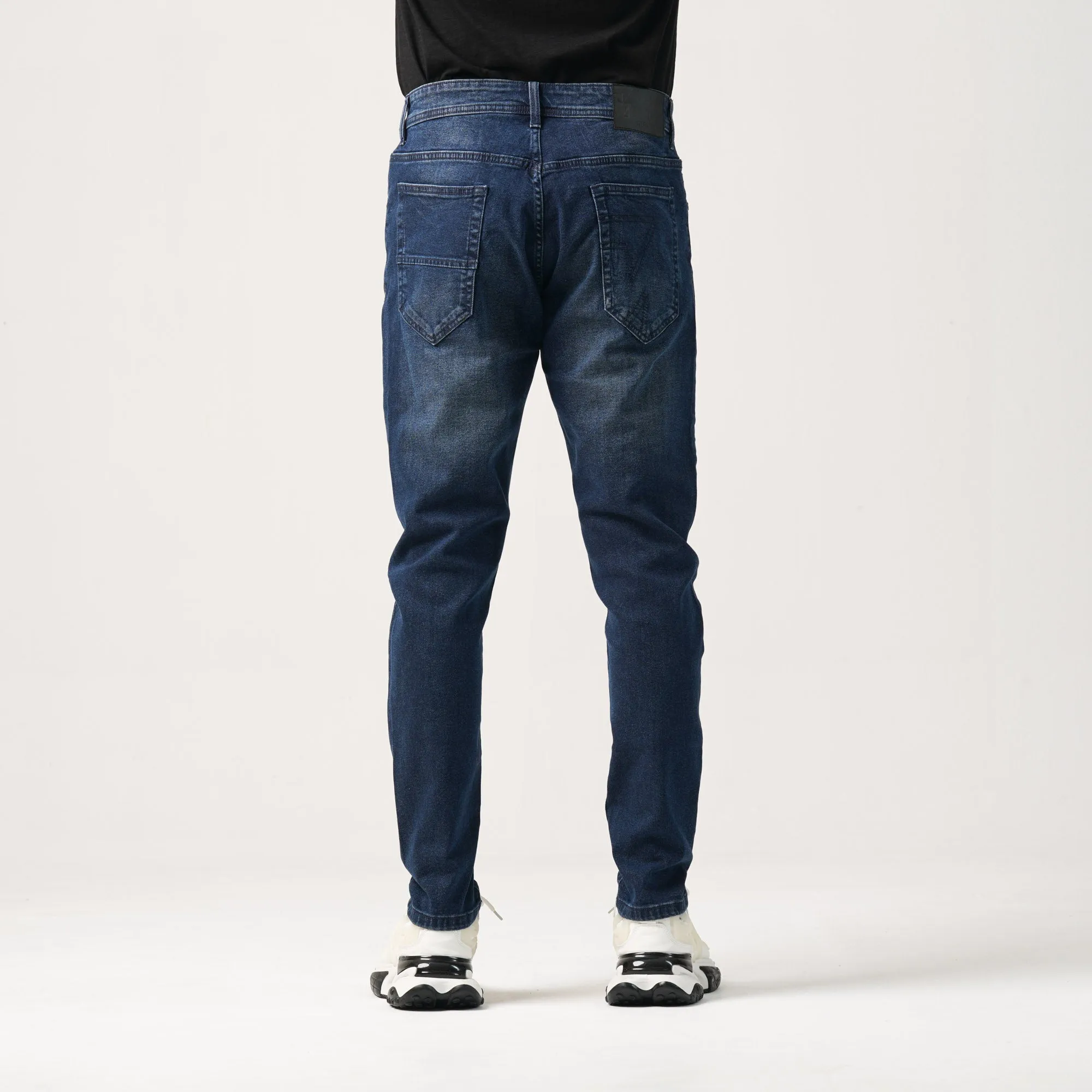 Mens Denim Pant-Dark Blue