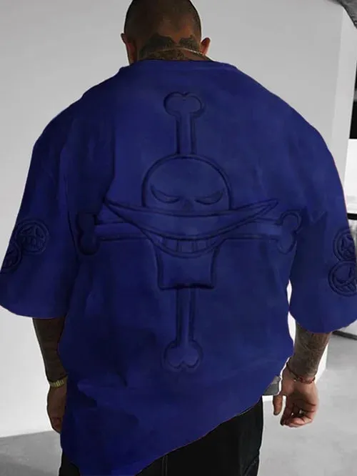 Men's Fashion Anime Print Short Sleeve T-Shirt