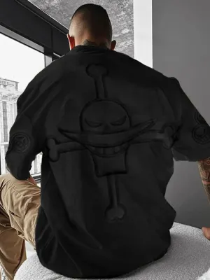 Men's Fashion Anime Print Short Sleeve T-Shirt