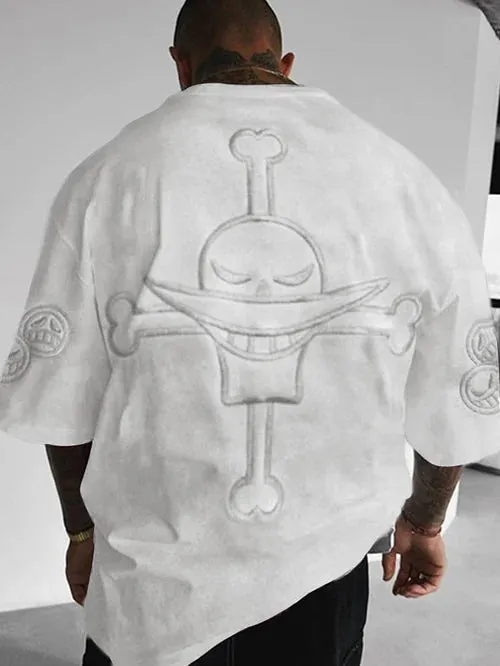 Men's Fashion Anime Print Short Sleeve T-Shirt