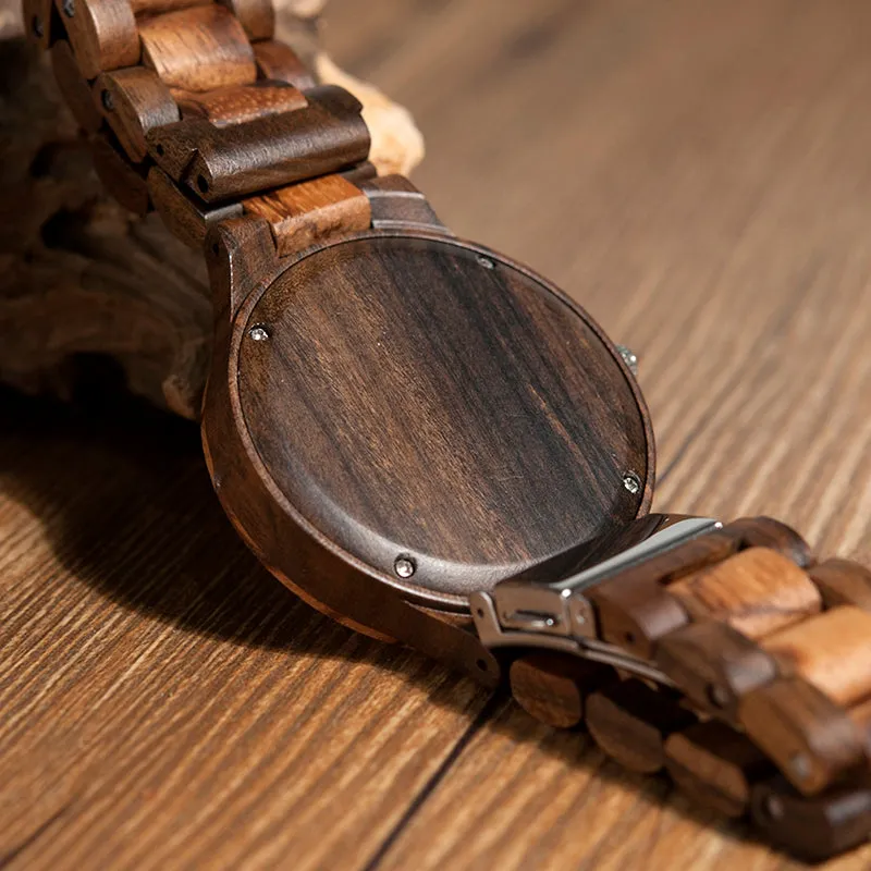 Men's Fashion Zebra Wooden Watch in Gift Box