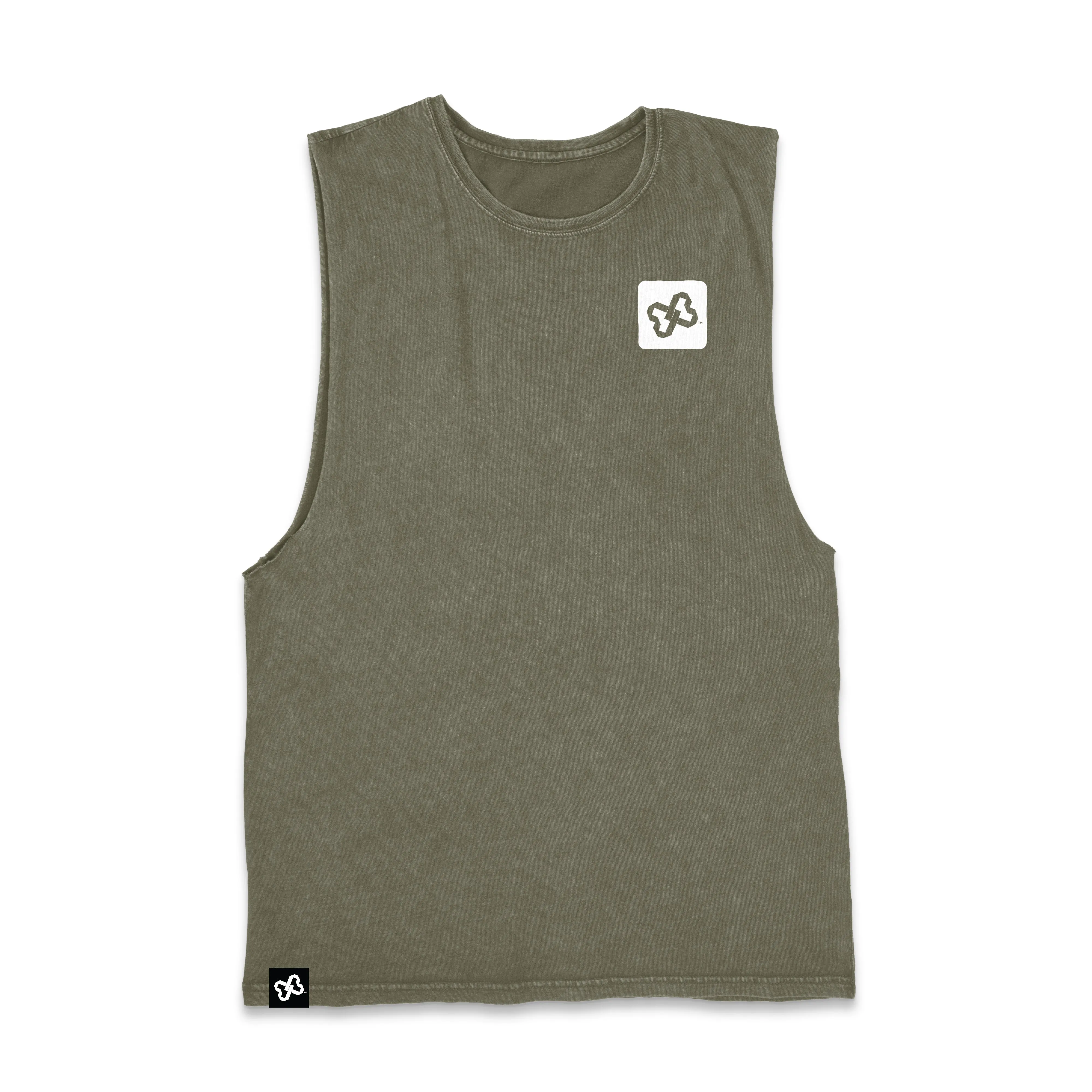 MENS STONE WASH BARNARD TANK