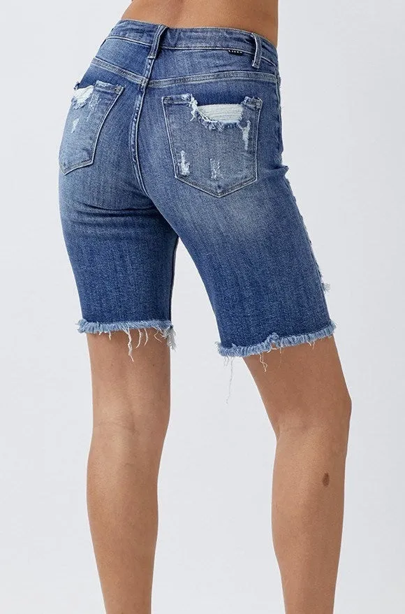 Mid Rise Bermuda Shorts