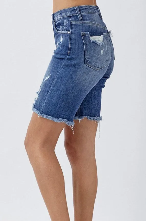 Mid Rise Bermuda Shorts