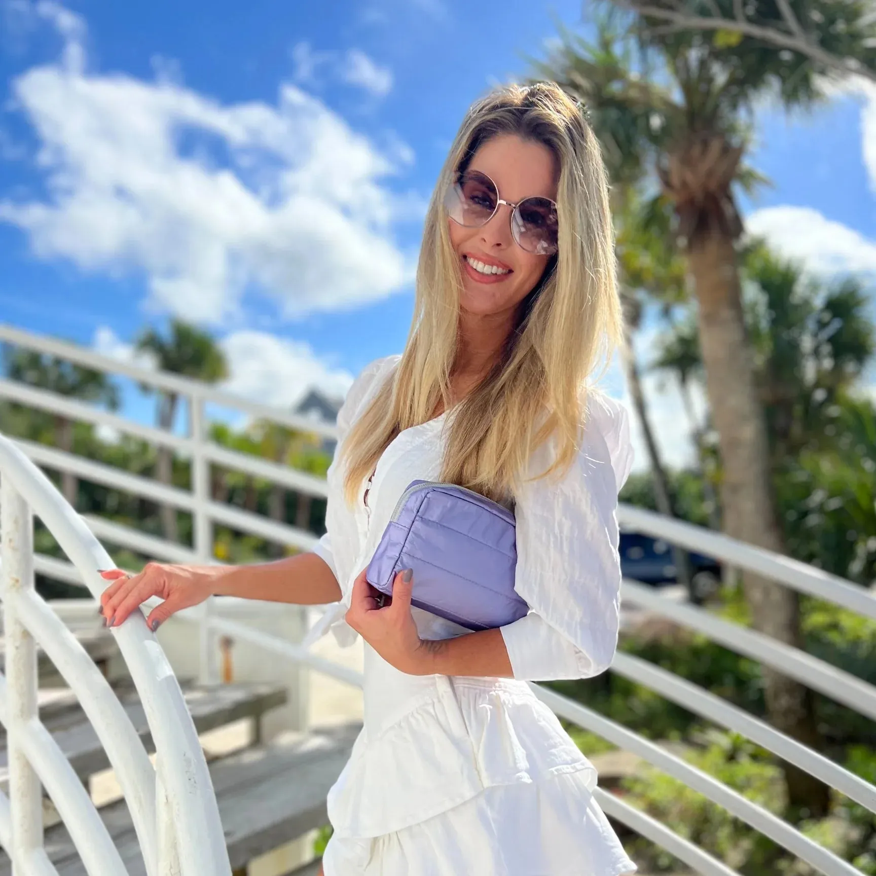 Mini Puffer Makeup Pouch/Clutch