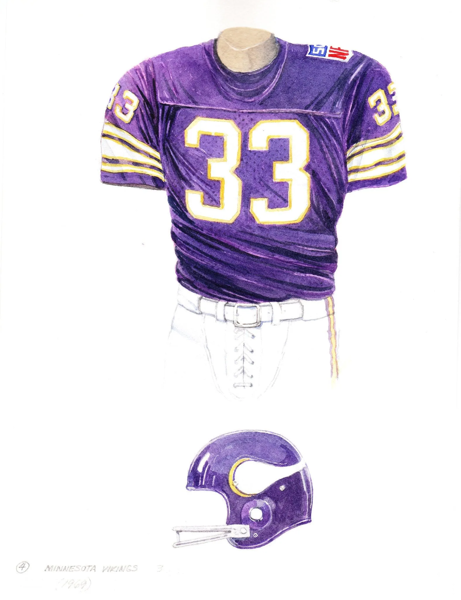 Minnesota Vikings 1969 Purple
