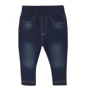 Minymo Sweat Denim Leggings-Parisian Night