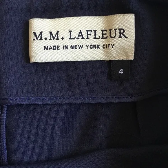 MM Lafleur Greenpoint Navy Blue Pencil Skirt Size 4