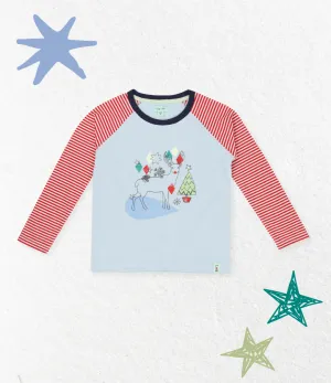 Multicoloured Deer Print Top