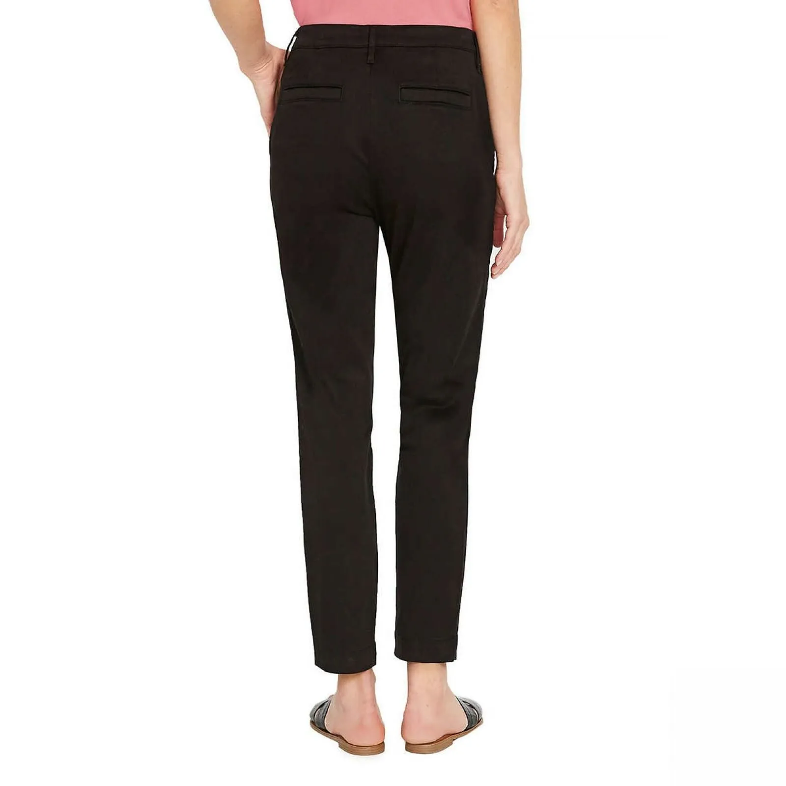 Nautica Women's Tencel Ankle Pants Black 2