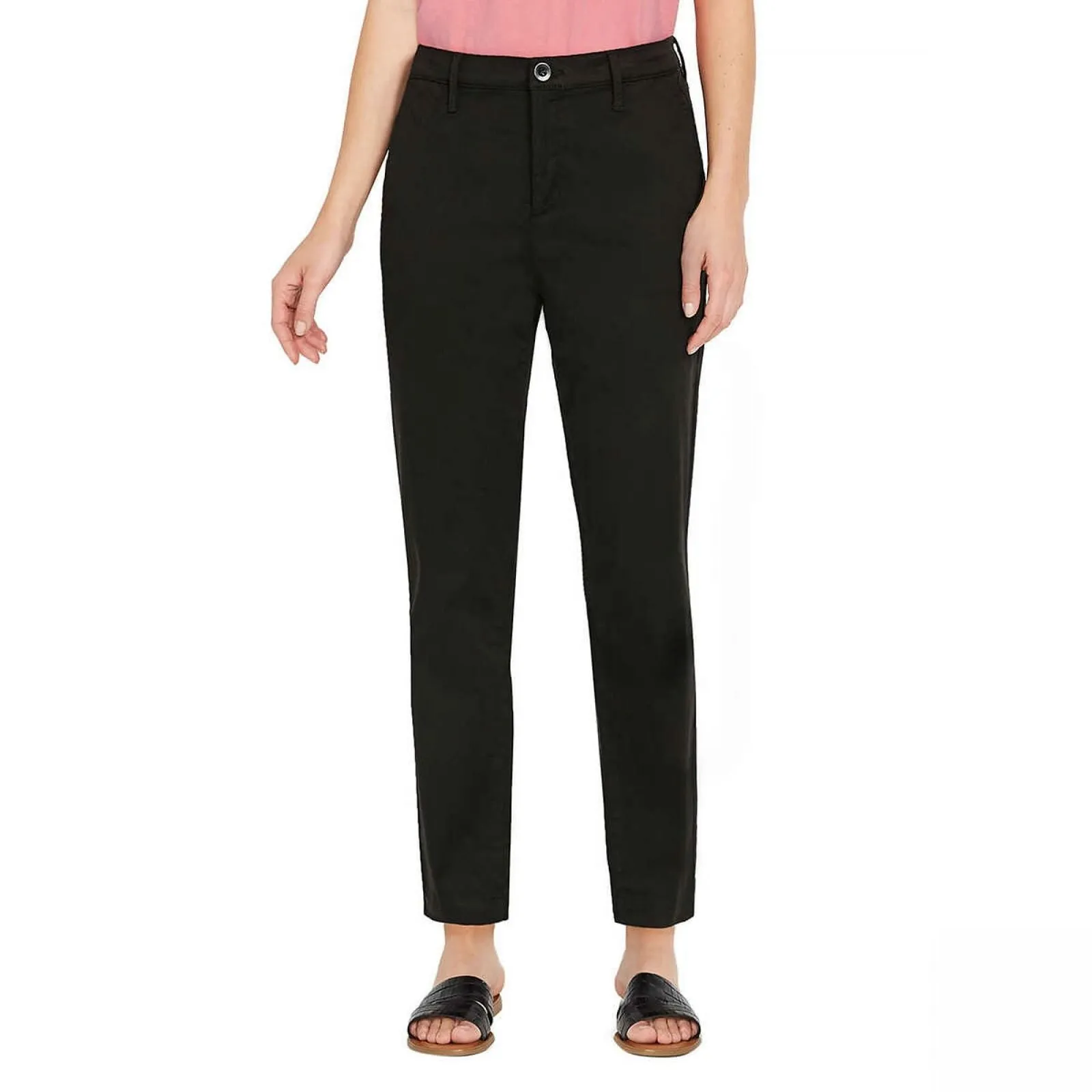 Nautica Women's Tencel Ankle Pants Black 2