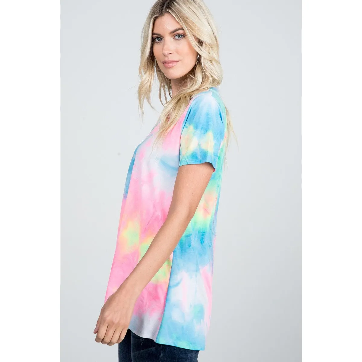 Neon Brights Tie-Dye Top