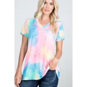 Neon Brights Tie-Dye Top